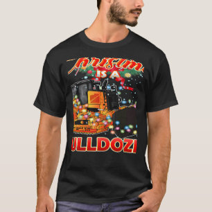 Camiseta Este Natal Tudo o que Quero é um Bulldozer Xmas