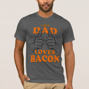 Camiseta Este pai ama o BACON