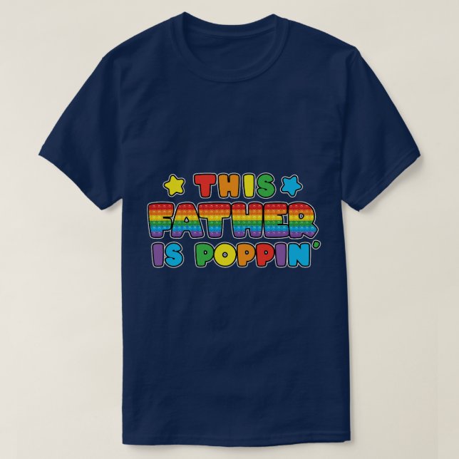 Camiseta Este pai está a fazer pai Aniversário Garota Fid (Frente do Design)