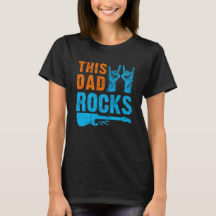 Camiseta Este Pai Rocks Rock n Roll Heavy Metal Dia de os p