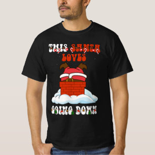 Camiseta Este Papai noel Adora Descer A Chaminé Engraçada C
