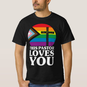 Camiseta Este Pastor Ama Todos LGBTQIA+