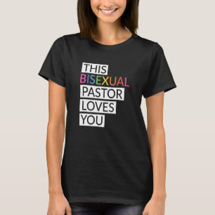 Camiseta Este Pastor Bissexual Te Ama Lgbt Roupa