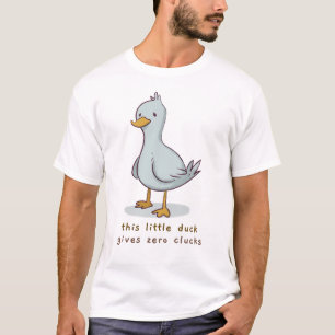 Camiseta Este Pato Pequeno Dá Zero Clucks