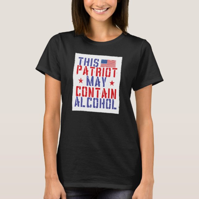 Camiseta Este Patriota Pode Conter Partido do Álcool (Frente)