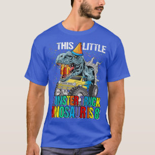 Camiseta Este Pequeno Dinossauro De Caminhão É 8º Aniversár
