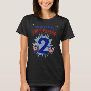 Camiseta Este Pequeno Firecracker É Dois Garotos De segundo