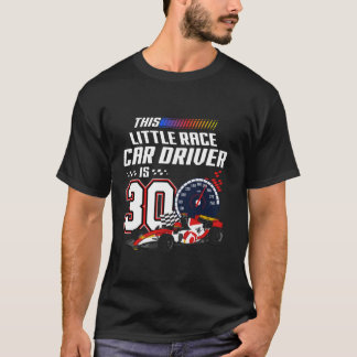 Camiseta Este Pequeno Motorista De Carro Race É aniversário