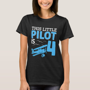 Camiseta Este pequeno Piloto é 4 Aviões