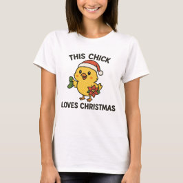 Camiseta Este Pintinho ama o Natal