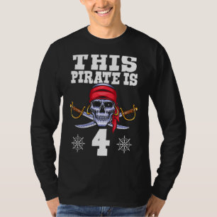 Camiseta Este pirata é 4 presas do 4º aniversário do Partid