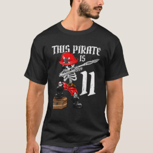 Camiseta Este pirata é o garoto de Aniversário do 11 de pir