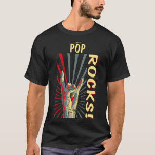 Camiseta Este Pop Rocks Retro Concert 70 anos 80 é engraçad