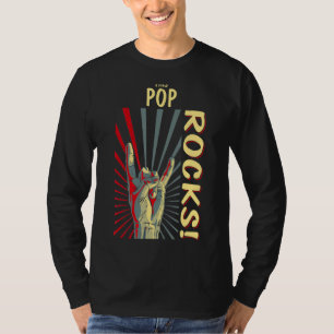 Camiseta Este Pop Rocks Retro Concert 70 anos 80 é engraçad