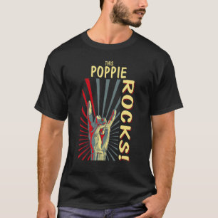 Camiseta Este Poppie Rocks Vintage Retro Concert 70s 80s Fu