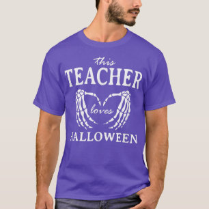 Camiseta Este Professor Adora O Halloween Ensinando Ensino