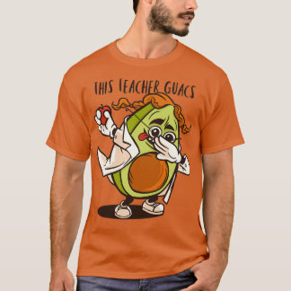 Camiseta Este Professor Guacs Engraçado Dabbing Avocado Pro