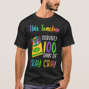 Camiseta Este Professor Sobreviveu A 100 Dias De Composição