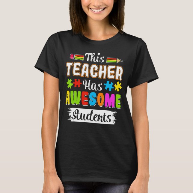 Camiseta Este Professor Tem Estudantes Incríveis Consciênci (Frente)