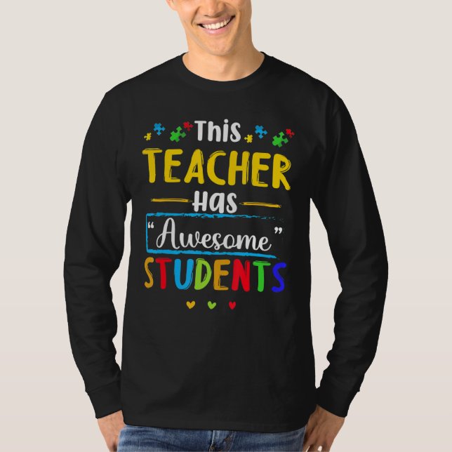 Camiseta Este Professor Tem Estudantes Incríveis Consciênci (Frente)