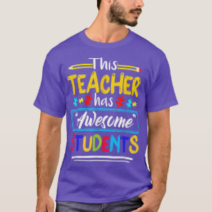 Camiseta Este Professor Tem Estudantes Incríveis Quebra-cab