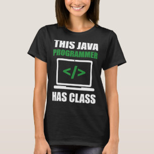Camiseta Este programador Java tem código de programação de