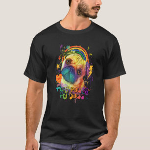 Camiseta Este Pug é Meu Cachorro Dugg Pai Humor Pelo Pai 1