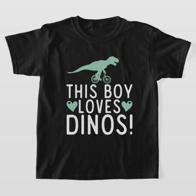 Camiseta Este Rapaz ama Dinos Fossils Dinsosaur (Postura )