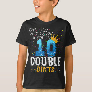 Camiseta Este Rapaz é agora Dígitos duplos 10º Aniversário
