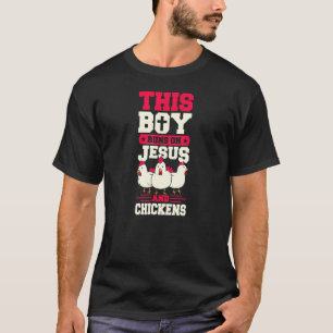 Camiseta Este Rapaz Funciona Com Jesus E Frangos De Fazenda