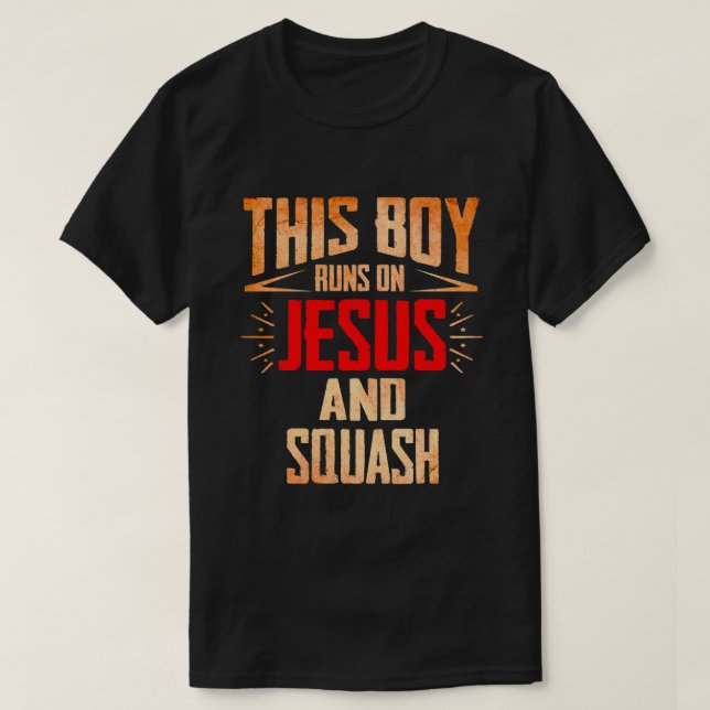 Camiseta Este Rapaz Funciona Com Jesus E Presentes De Natal (Frente do Design)