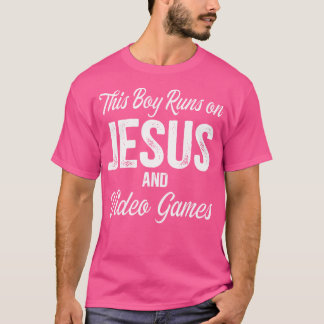 Camiseta Este Rapaz Funciona Com Jesus E Videos games