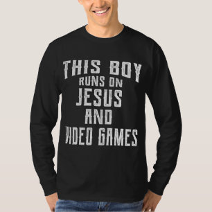 Camiseta Este Rapaz Funciona Com Jesus E Videos games Chris