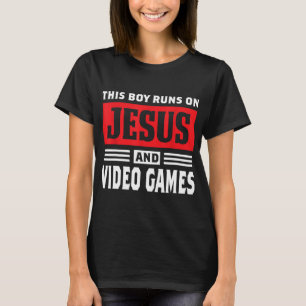 Camiseta Este Rapaz Funciona Com Jesus E Videos games Chris