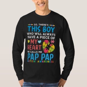 Camiseta Este Rapaz Me Chama De Autismo Pap Awaren