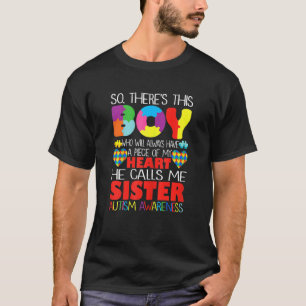 Camiseta Este Rapaz Me Chama Irmã Autismo Awaren