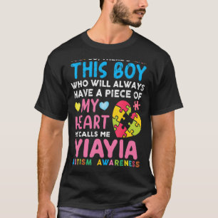 Camiseta Este Rapaz Me Chama Yiayia Autism Awarene