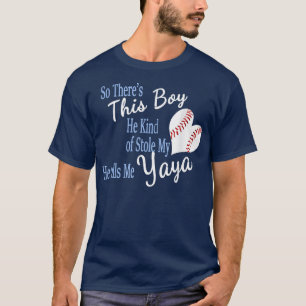 Camiseta Este Rapaz Roubou O Meu Coração De Beisebol Chama-