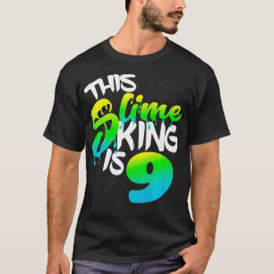 Camiseta Este Rei Slimoso É 9 Festas de aniversário Diver
