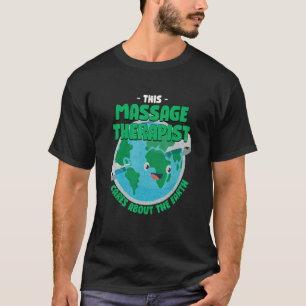 Camiseta Este Terapeuta de Massagem Cuida Da Natureza Da Te