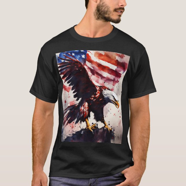 Camiseta Este título destaca o tema patriótico e o (Frente)