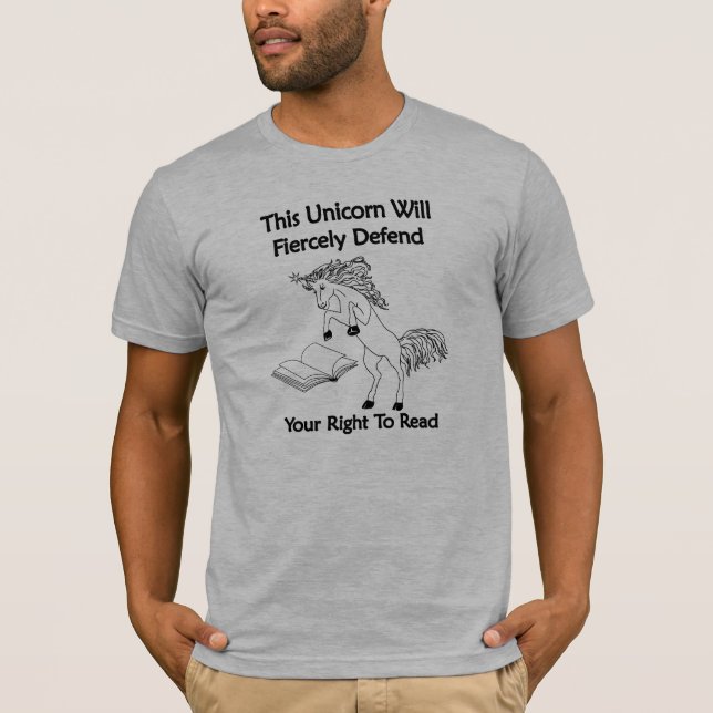 Camiseta Este Unicórnio vai... Tee dos Homens Básicos - BL (Frente)