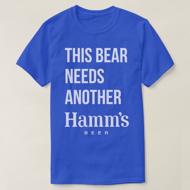 Camiseta ESTE URSO PRECISA DE OUTRO HAMMS Cerveja sem cor (Frente do Design)