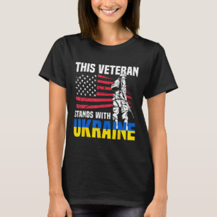 Camiseta Este Veterano Apoia a Ucrânia 4