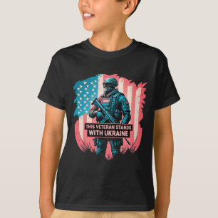 Camiseta Este Veterano Apoia a Ucrânia Apoie a Ucrânia V