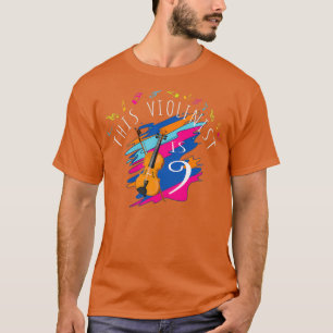 Camiseta Este Violinista Tem 9 Anos Violino Al 9 Nascido