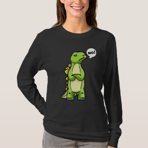 Camiseta Estegossauro Teimoso Dinossauro Dizendo Não Dino M