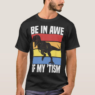 Camiseta Esteja Atento Ao Meu Tema Engraçado Dinossauro Aut