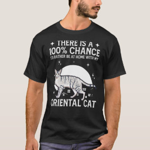 Camiseta Esteja Em Casa Com Meu Gato Oriental