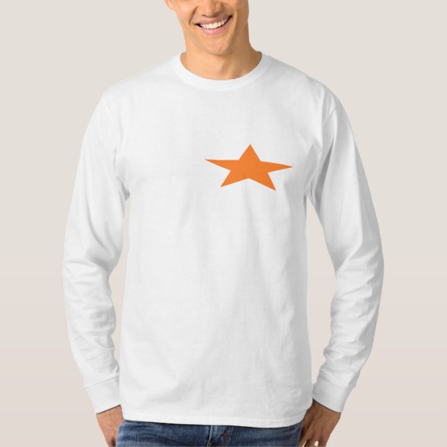 Camiseta estelar laranja (Frente)
